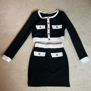 Shein Top & Skirt Set